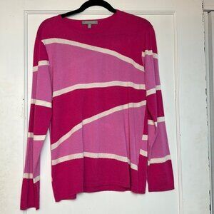 Lightweight long sleeve Neiman Marcus Cashmere, silk and wool sweater